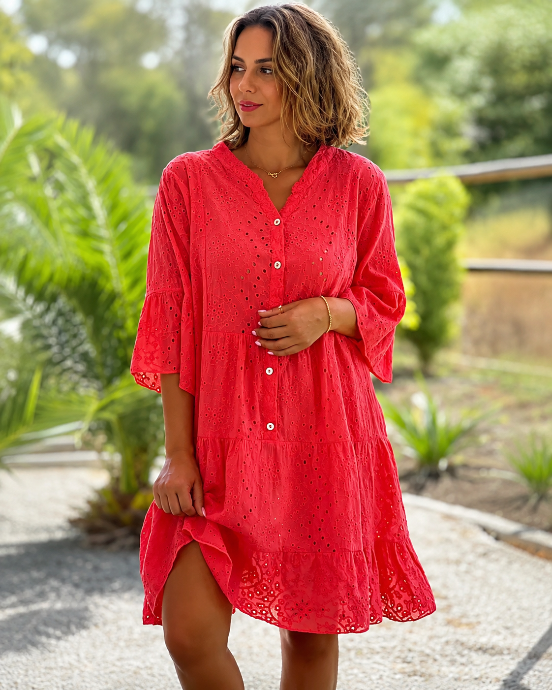 Melania - Schicke V-Ausschnitt-Bluse