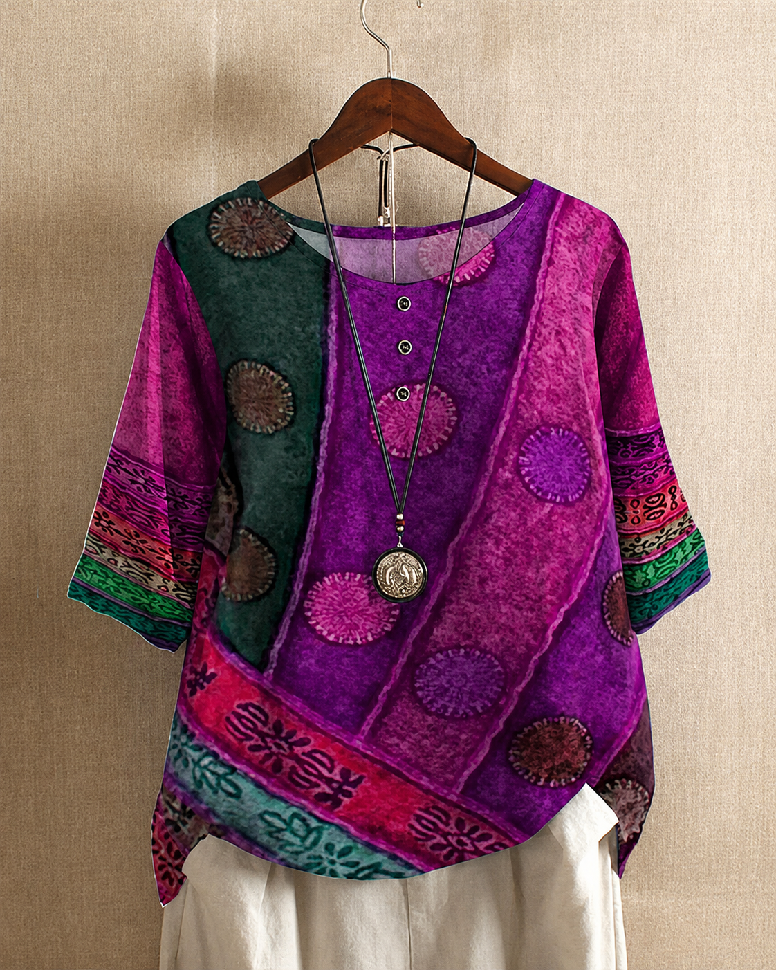 Ferlisha - Elegante Weite Bluse