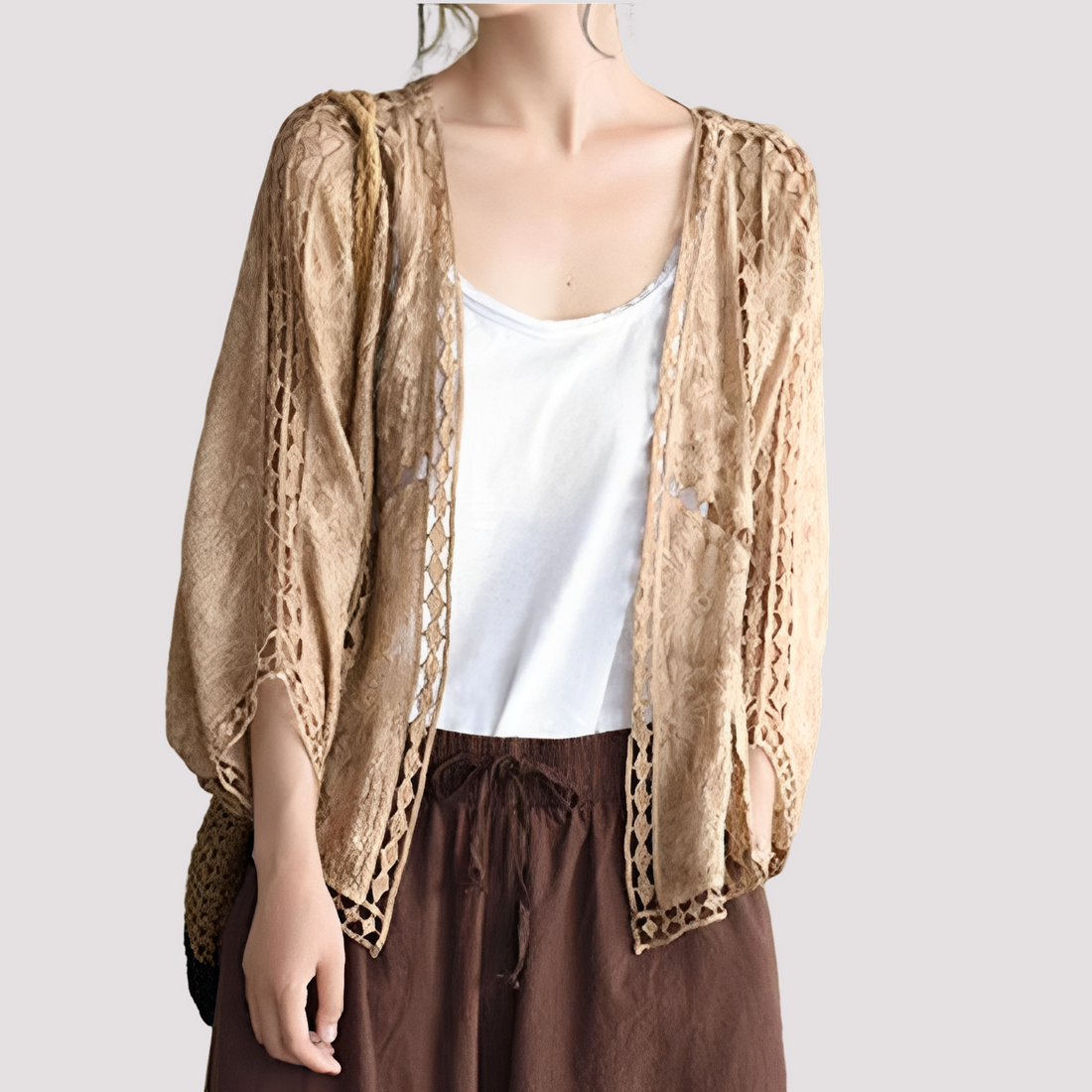 Connie - Damen Cardigan mit Cut-Out Stil