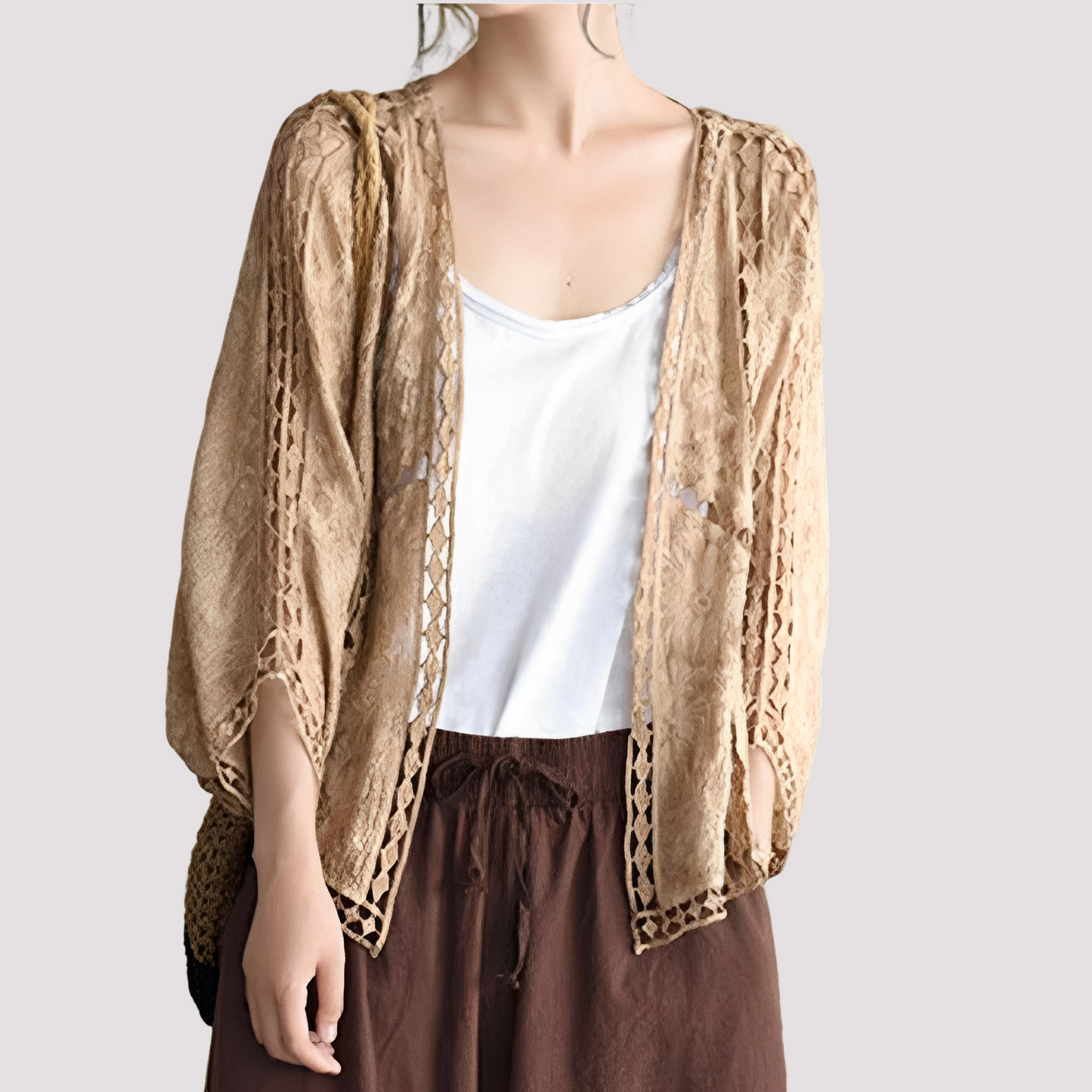 Connie - Damen Cardigan mit Cut-Out Stil