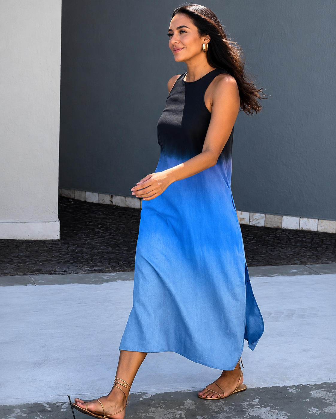 Matilde - Schickes ärmelloses Midikleid