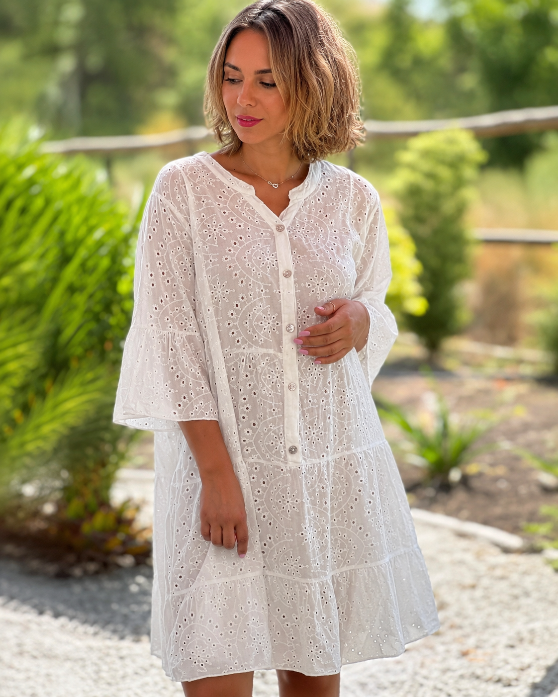 Melania - Schicke V-Ausschnitt-Bluse