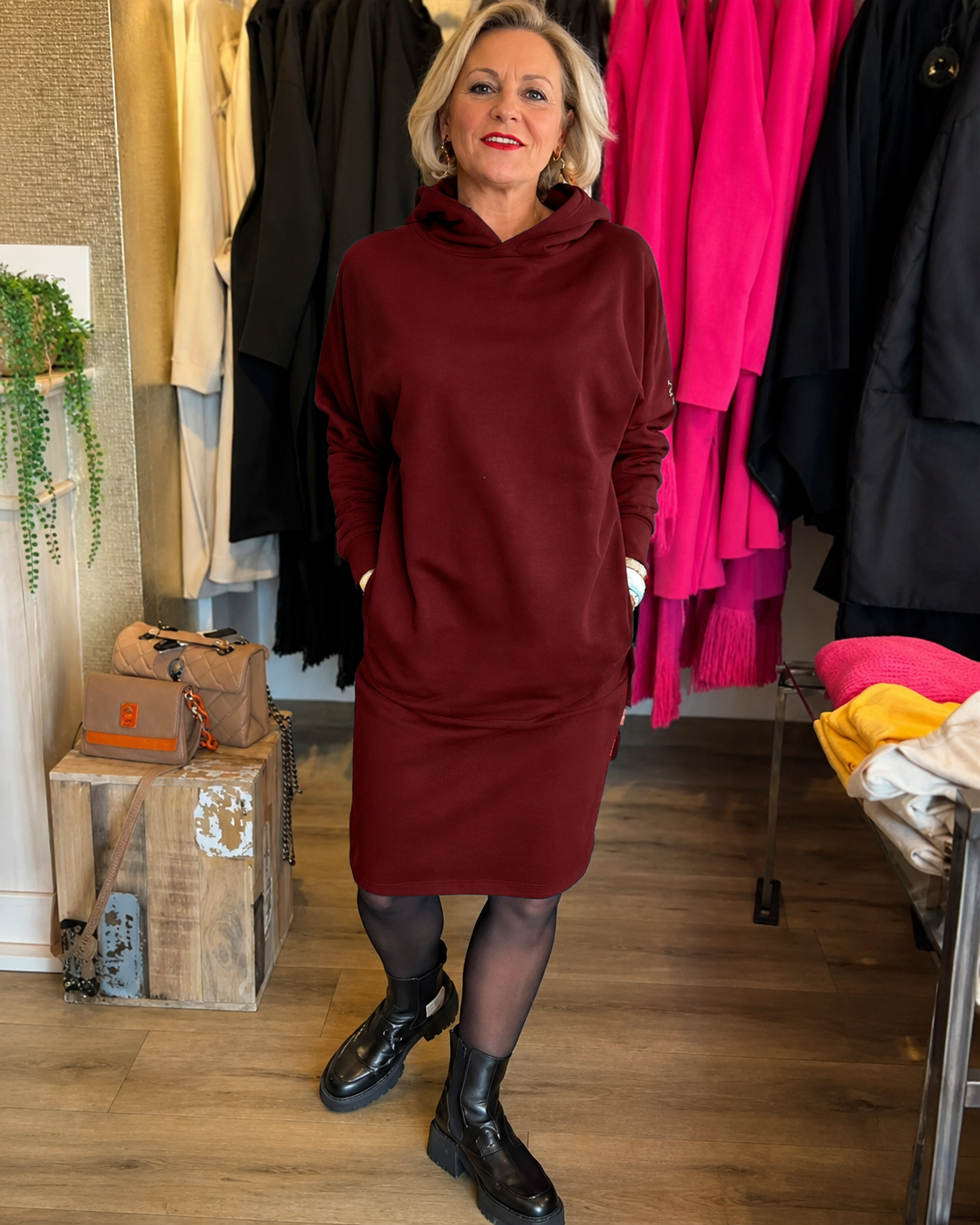 Annette - Elegantes Hoodie-Kleid