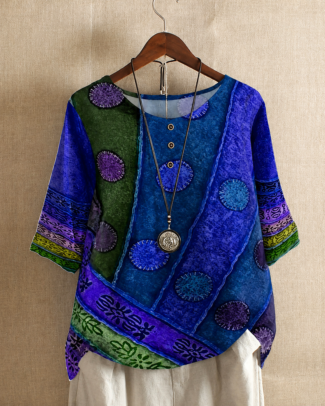 Ferlisha - Elegante Weite Bluse
