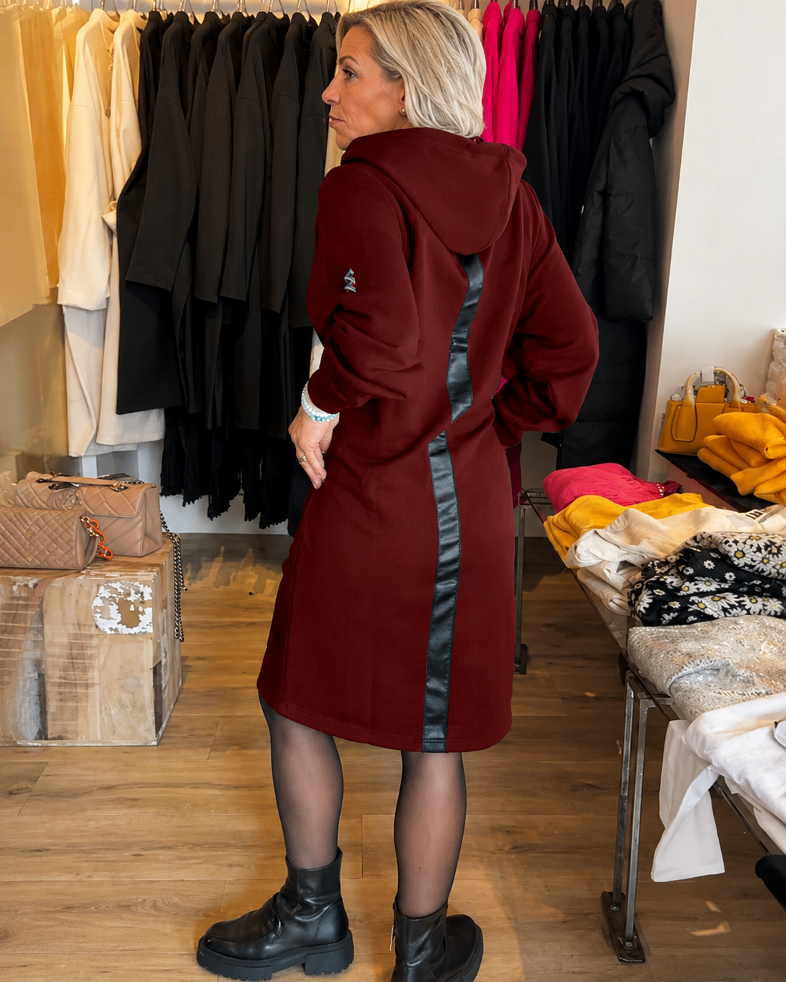 Annette - Elegantes Hoodie-Kleid