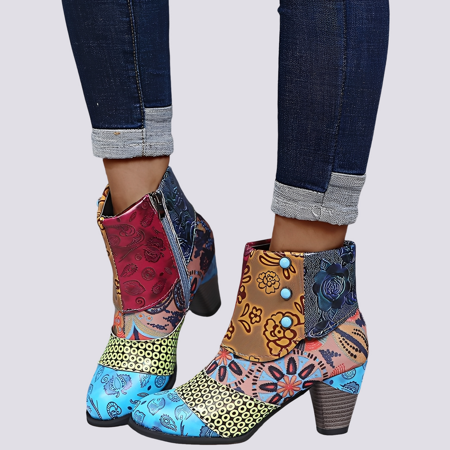 Emma - Farbige Bohemian-Stiefel