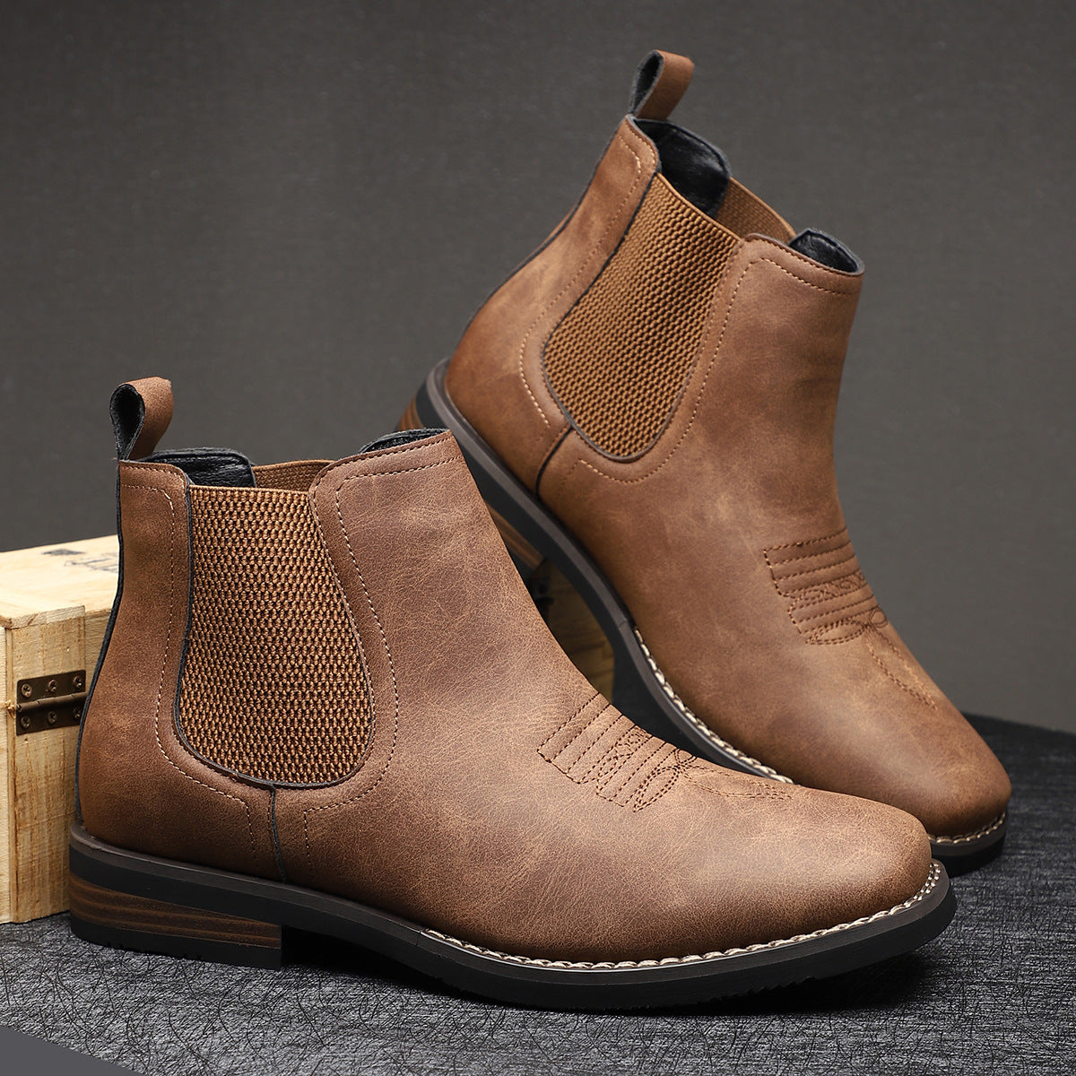 Carson - Stilvolle Stiefel in mittlerer Höhe