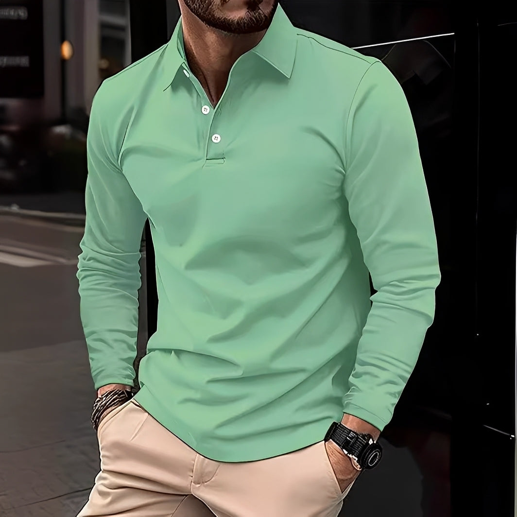 Conner – Herren-Poloshirt mit langen Ärmeln – Komfortabel & lässig