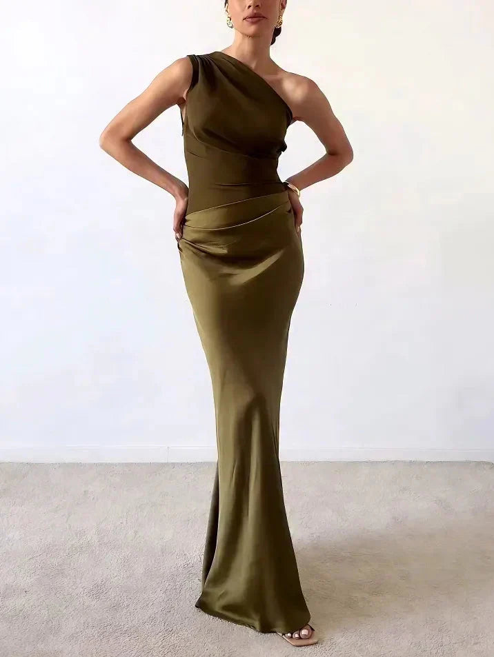 Anita- Stilvolles Maxikleid mit einem Schulterträger