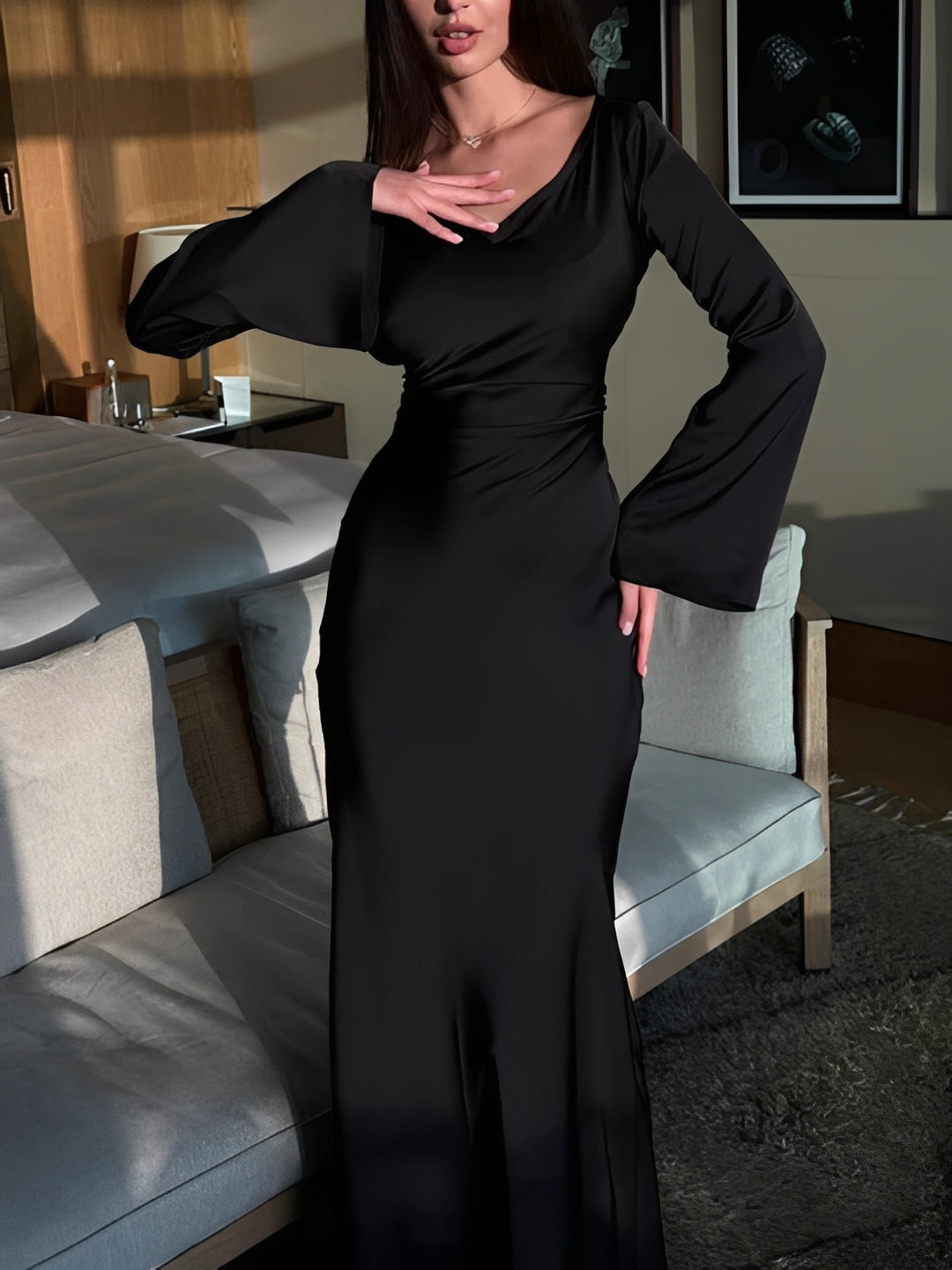 Josie - Komfortables Kleid mit langen Ärmeln