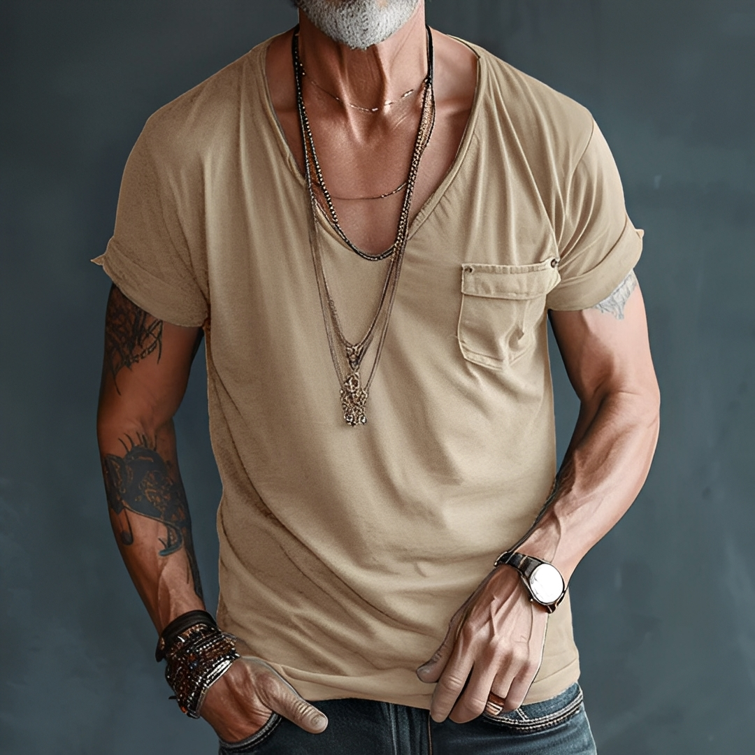Jelou - Sommer-T-Shirt lässig für Herren