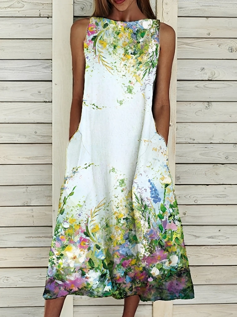 Josephine - Stilvolles Damenkleid mit Blumenmuster