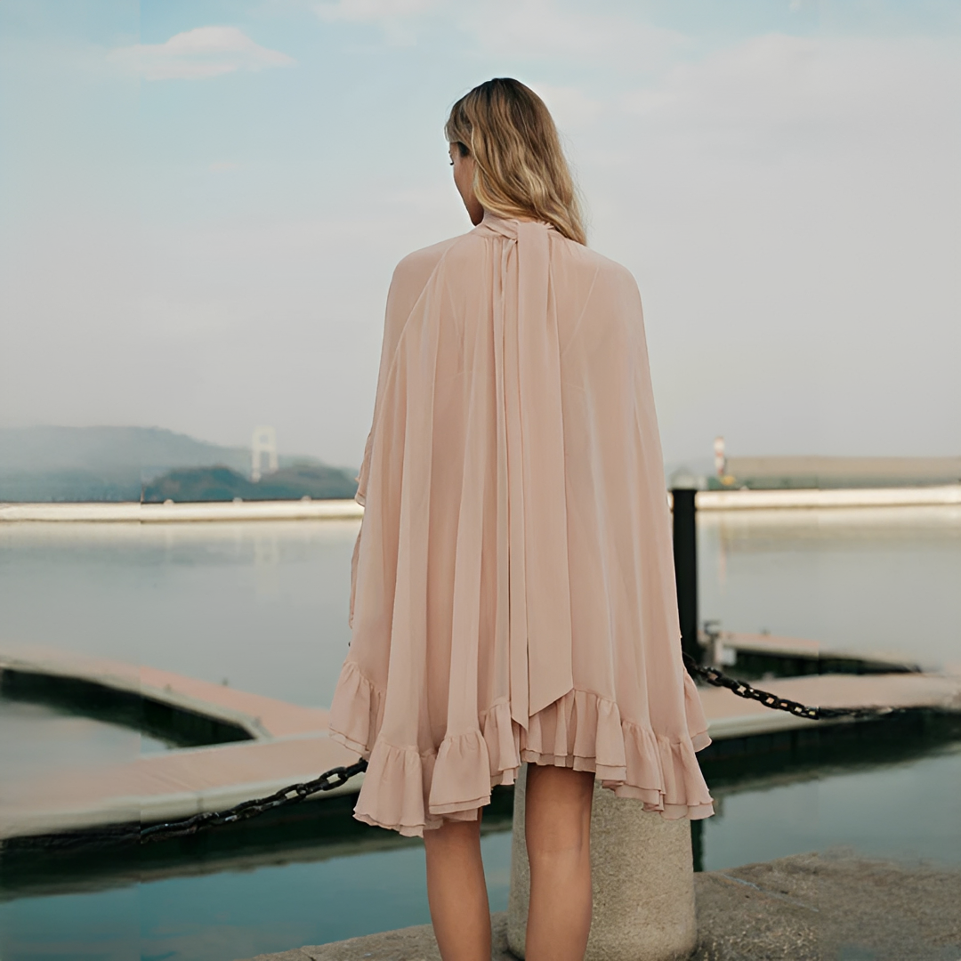 Zhuchin - Stilvolles Rüschenkleid