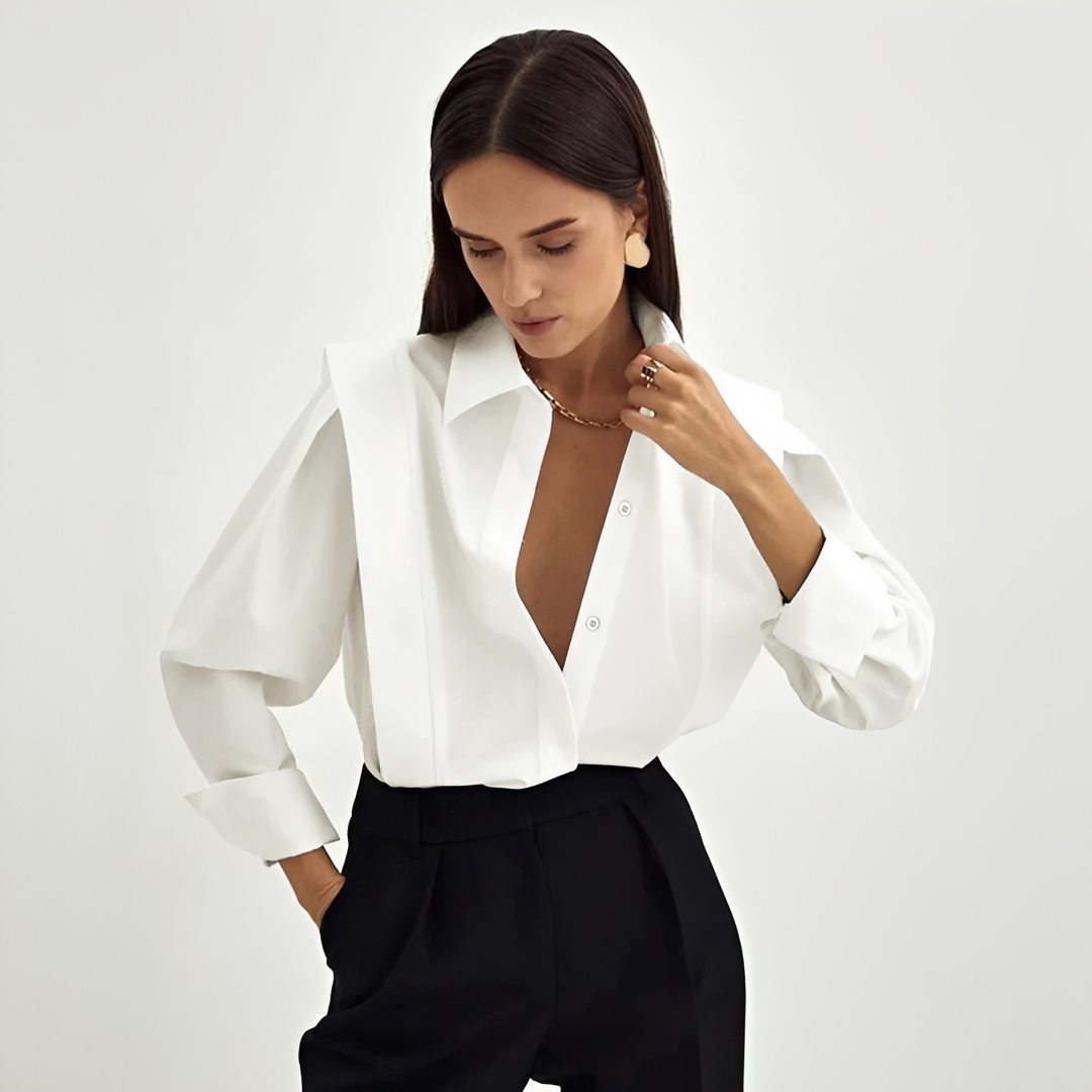 Cecile - Elegantes übergroßes Hemd