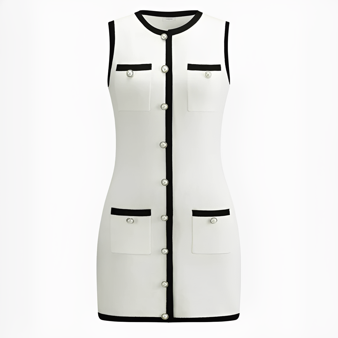 Delilah - Schickes ärmelloses kurzes Kleid