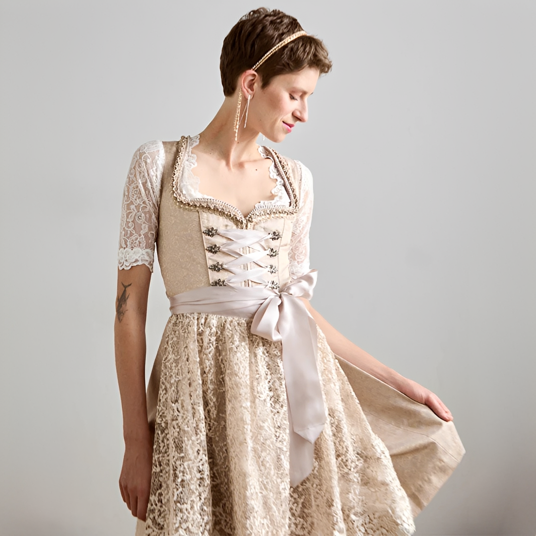 Eunes - Elegantes Damen-Schnürkorsettkleid