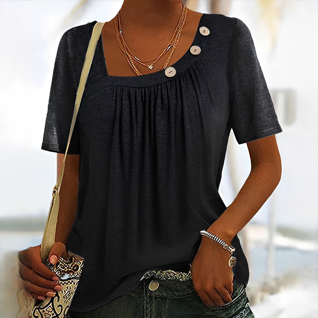 Joanne - Schicke Bluse mit Knopfleiste