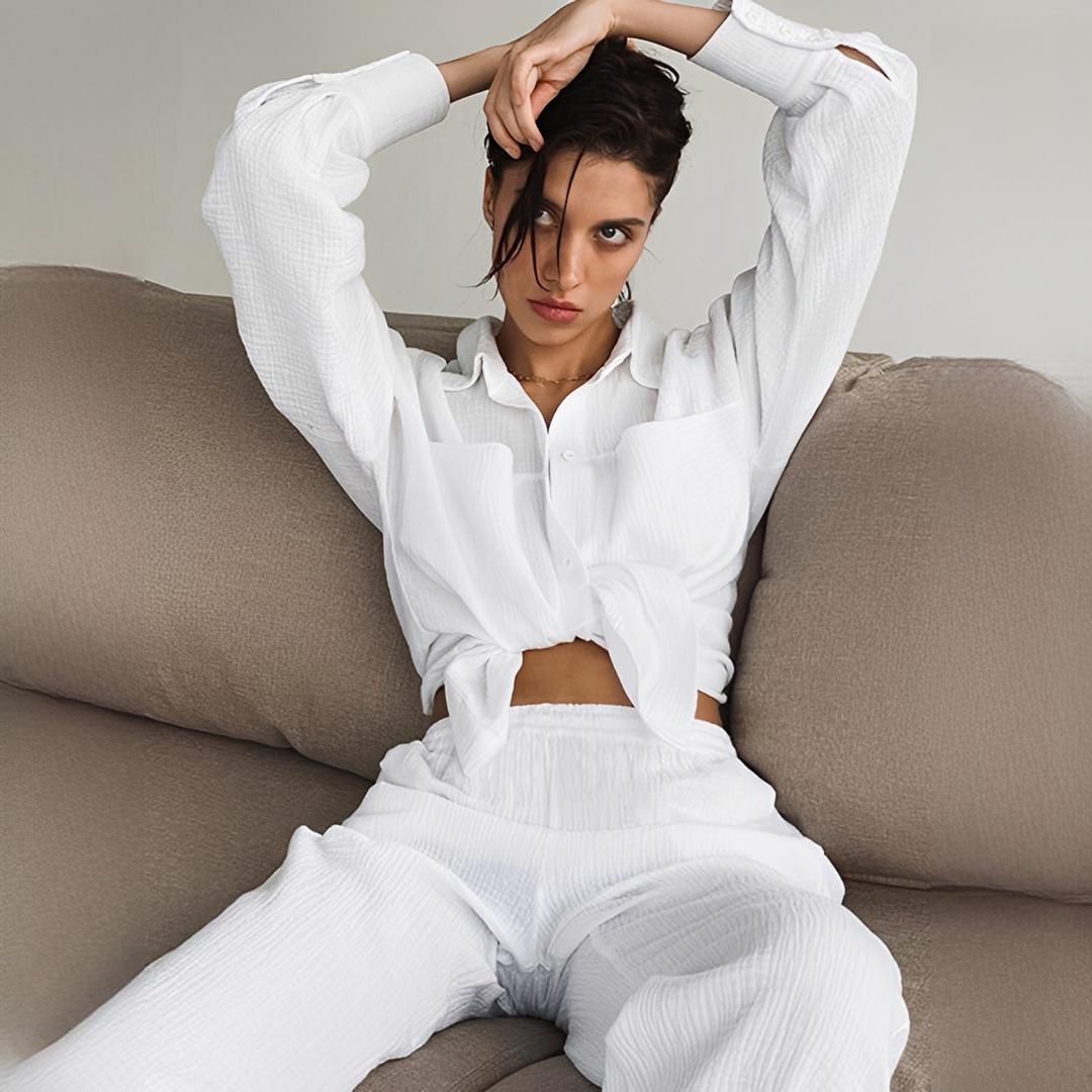 Lucille - Lässiges Zweiteiliges Hosen-Set