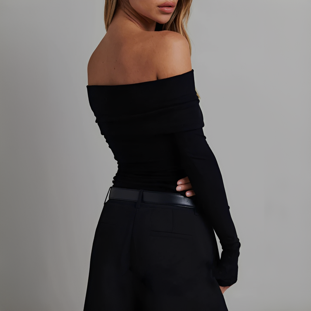 Kathryn - Schickes Schulterfreies Shirt