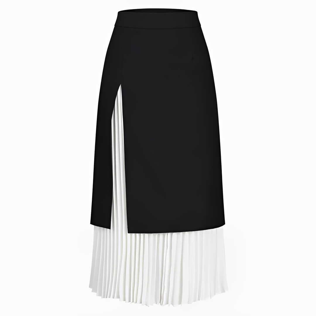 Verna - Eleganter plissierter langer Rock