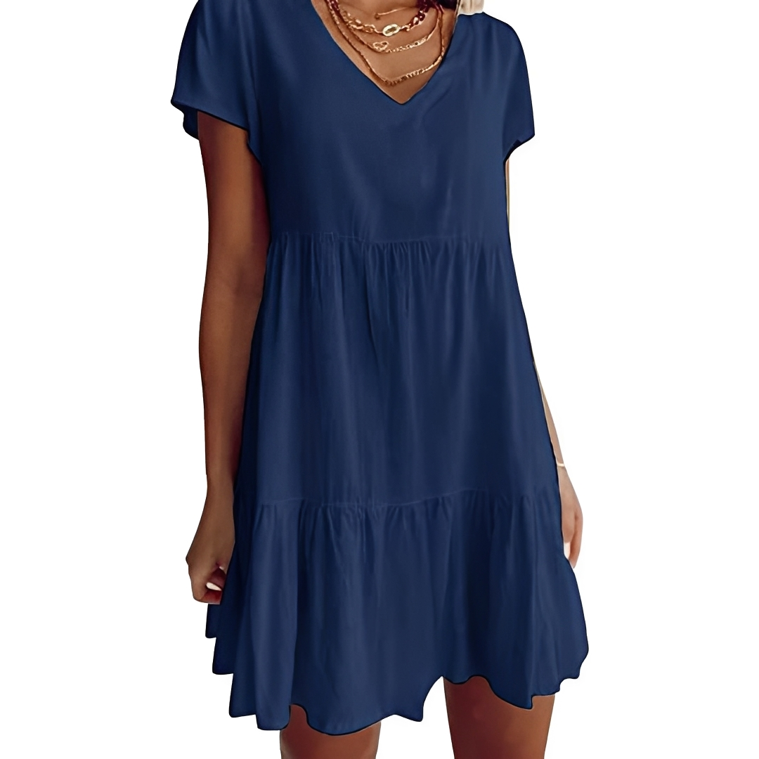 Judith - Lässiges, locker geschnittenes Kurzkleid