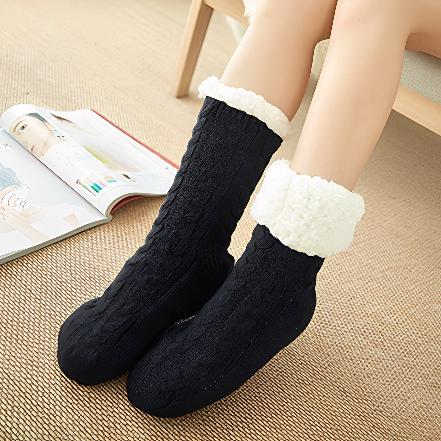 Jessica – Warme Winter Socken Unisex weich