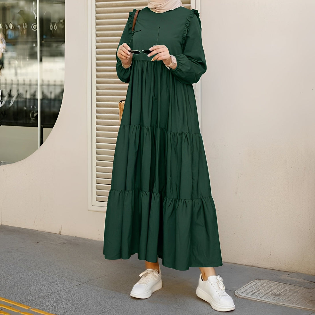Margaret - Stilvolles Swing-Midikleid