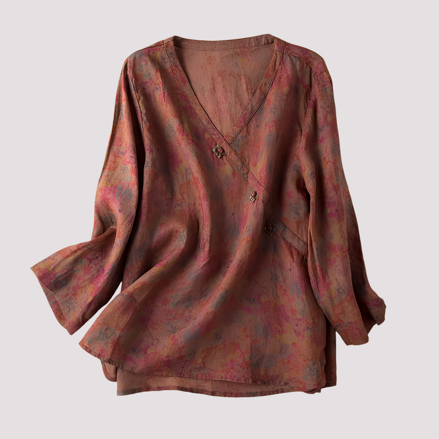 Monica - Stilvolle Damenbluse mit Blumendruck