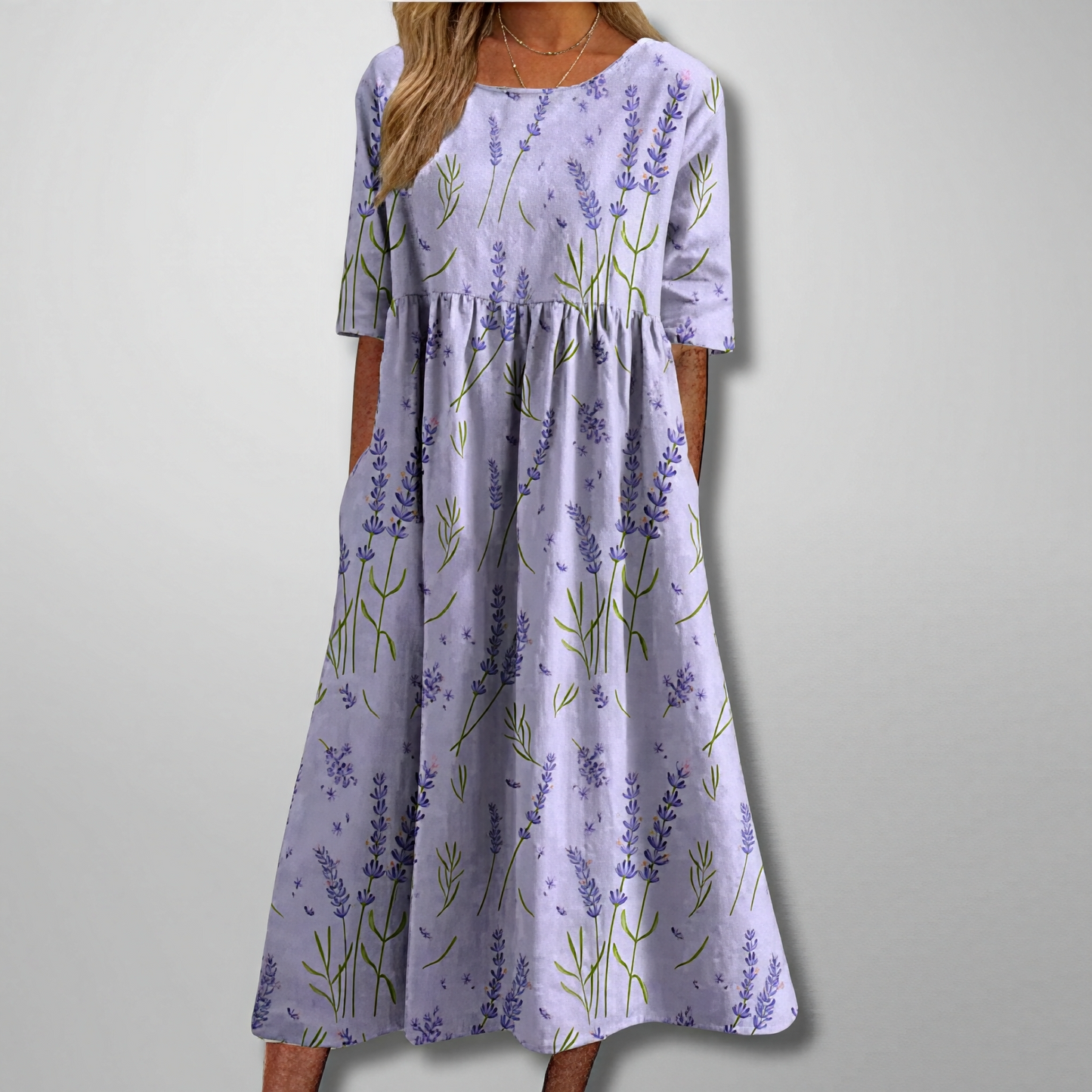 Gail – Florales Damen Maxikleid