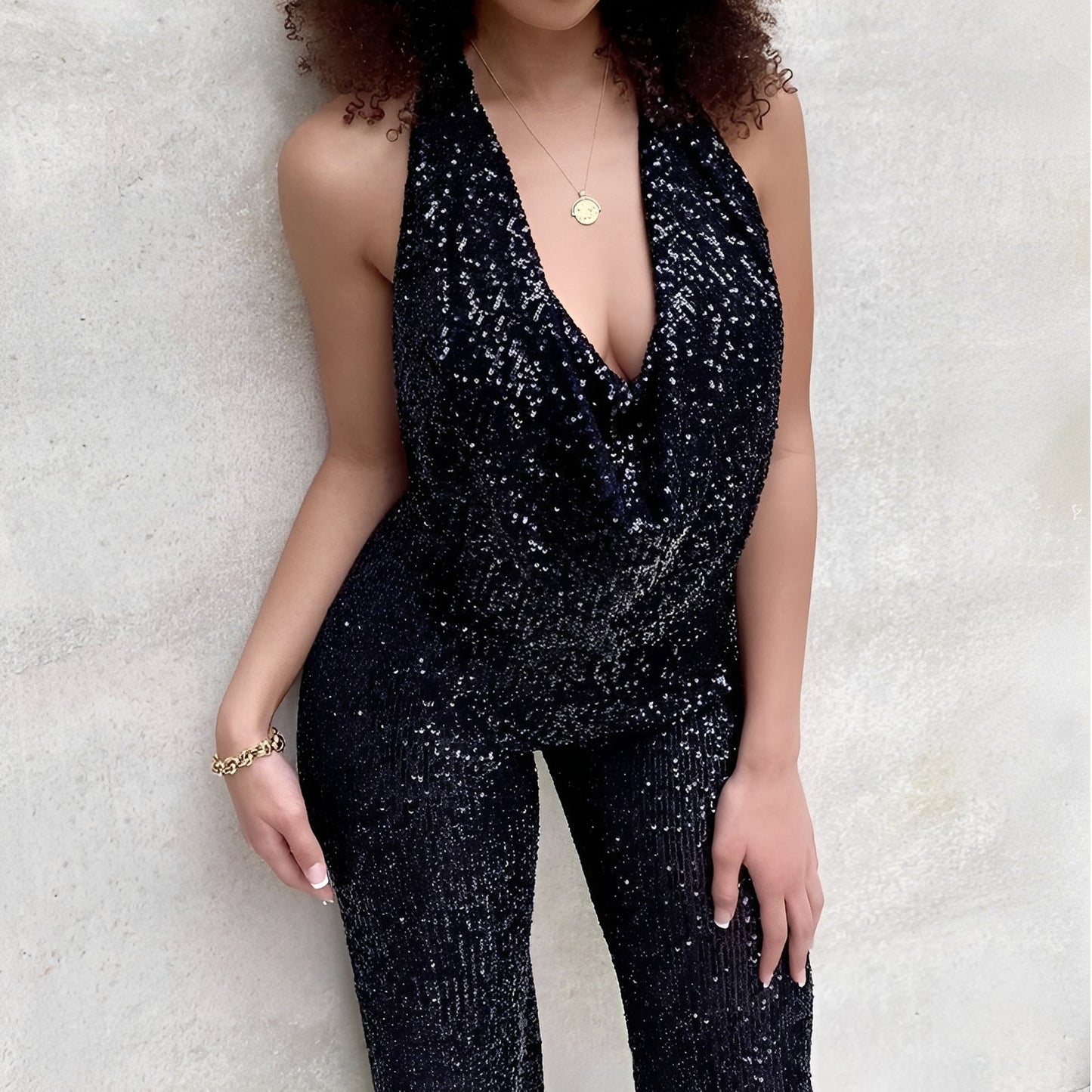 Dorothy - Trendy Damen-Jumpsuit mit Pailletten