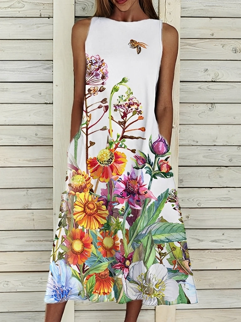Josephine - Stilvolles Damenkleid mit Blumenmuster