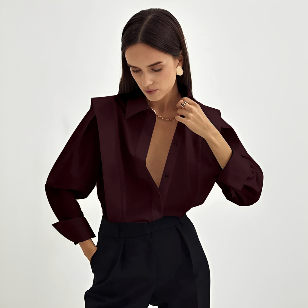 Cecile - Elegantes übergroßes Hemd