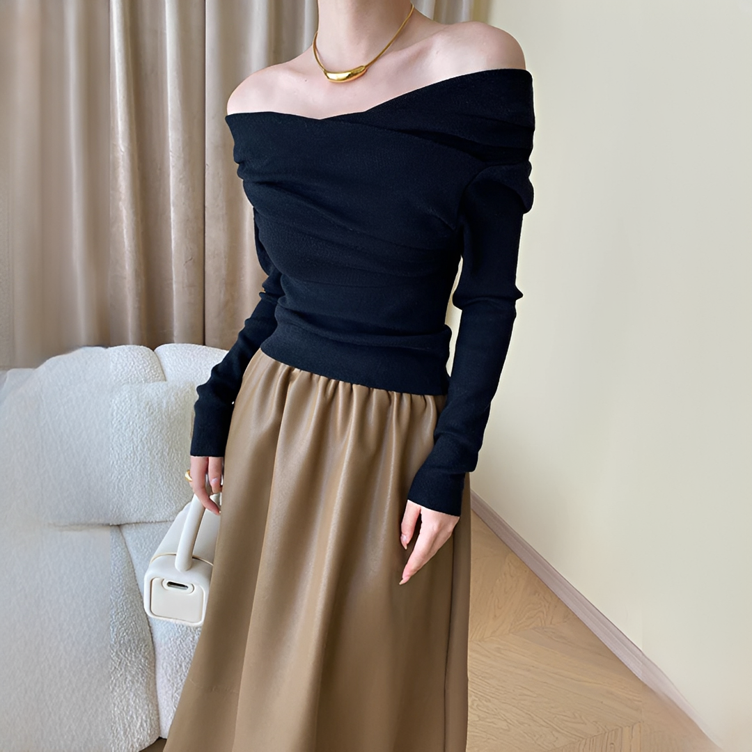 Venise - Elegantes schulterfreies Top