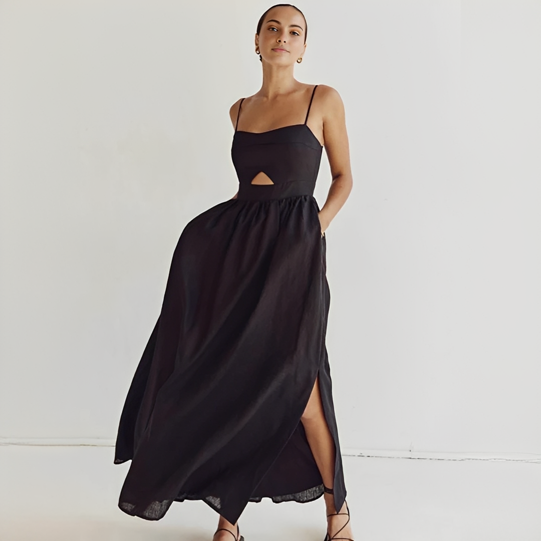 Meadel - Schickes ärmelloses langes Kleid