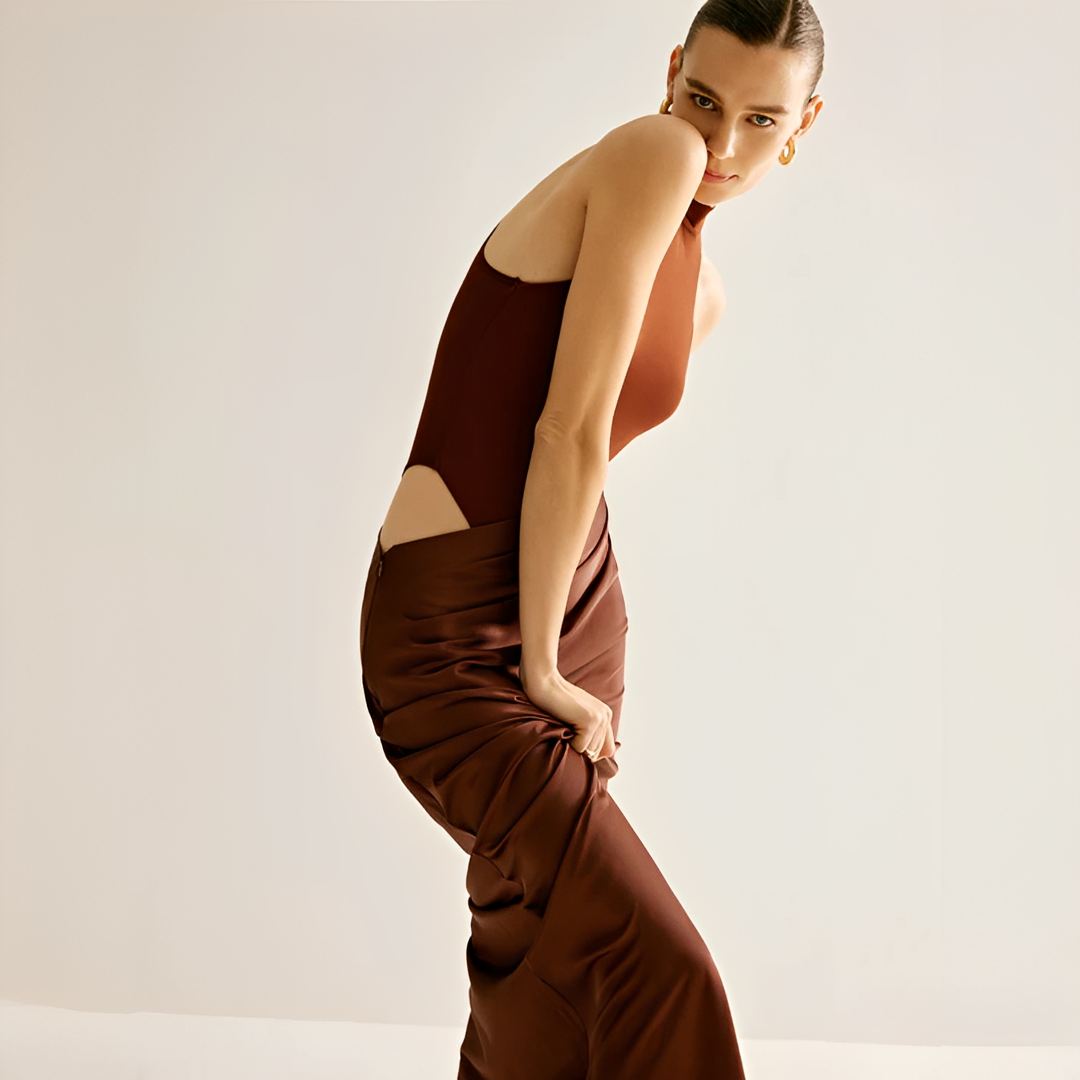 Shyanne - Modisches Schlankes Maxikleid