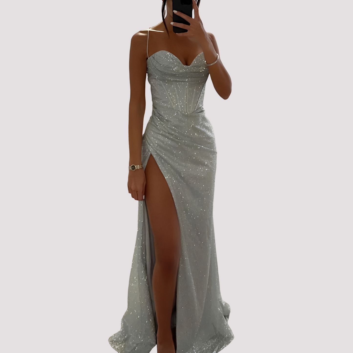 Bonnie - Edles Maxikleid mit Schlitz