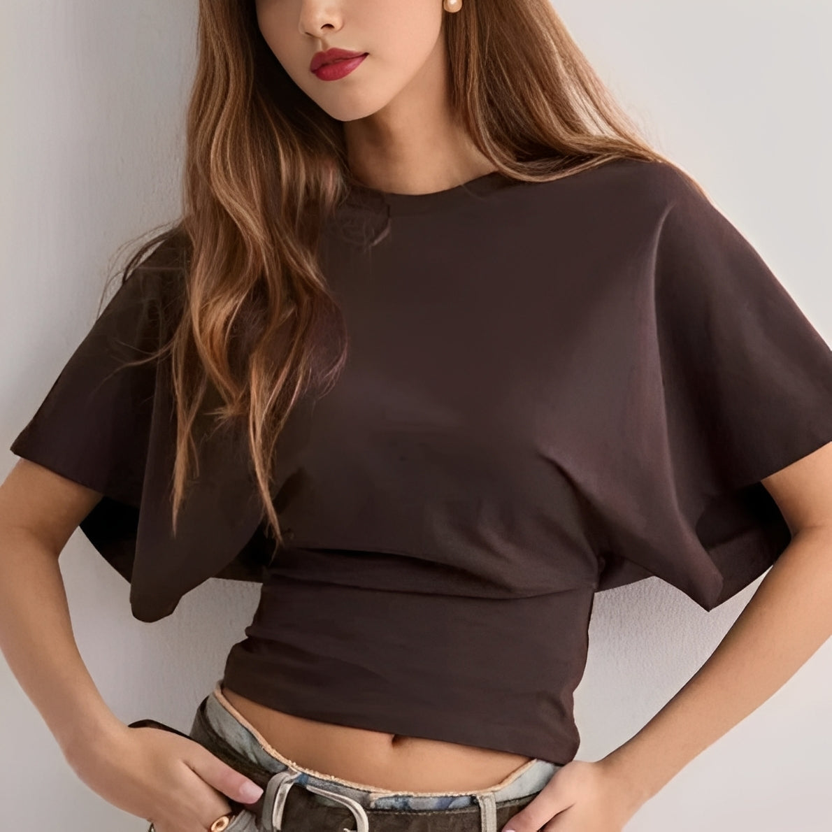 Maggy - Elegantes T-Shirt mit weiten Ärmeln