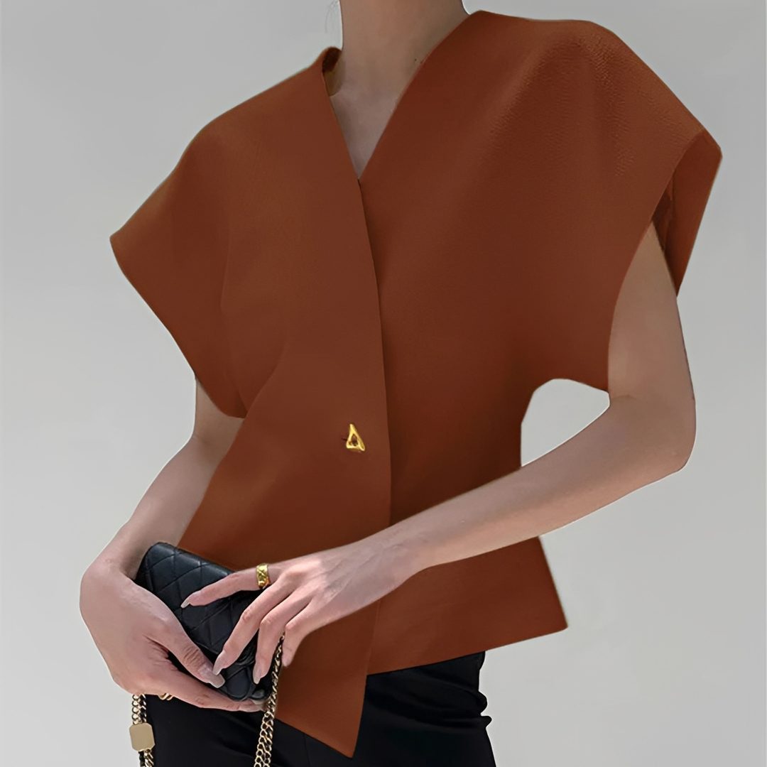 Ariella - Trendy V-Ausschnitt Bluse