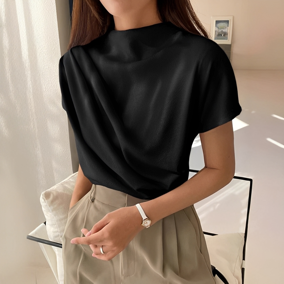 Janica - Lässige Kurzarm-Bluse
