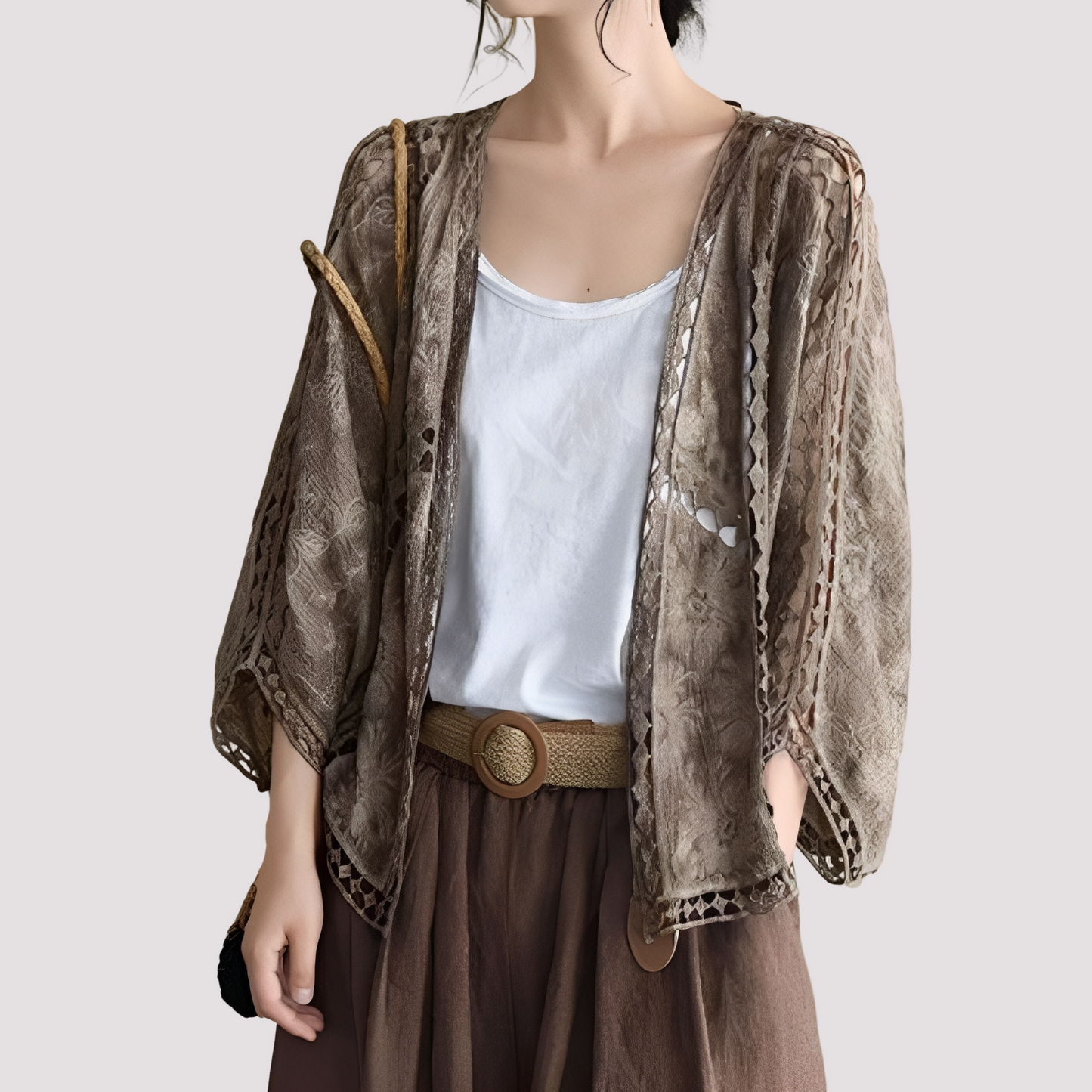 Connie - Damen Cardigan mit Cut-Out Stil