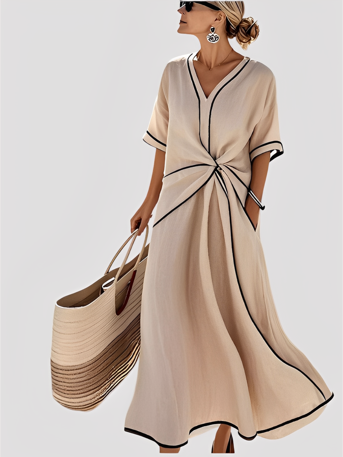 Mabel - Elegantes Maxikleid im lässigen Schnitt für Damen