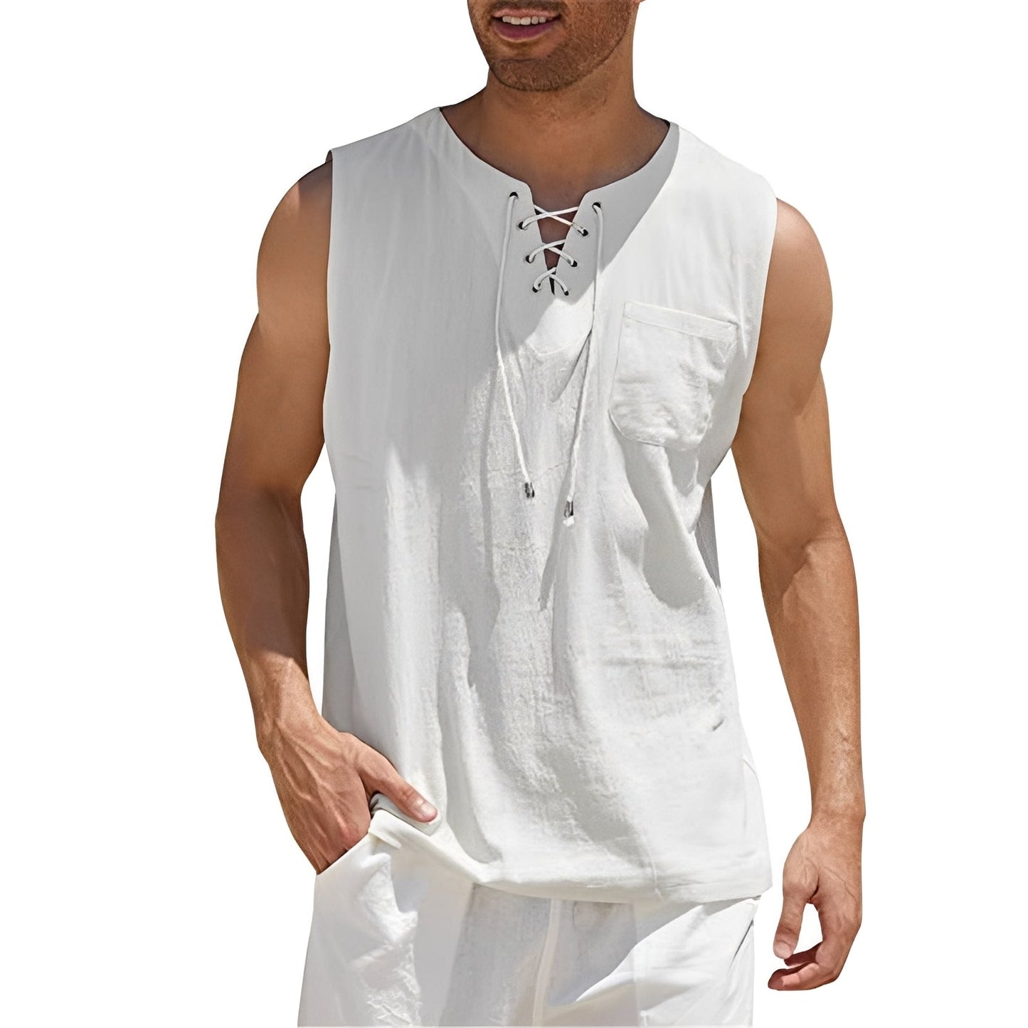 Alexia - Bequemes Herren-Tanktop ohne Ärmel