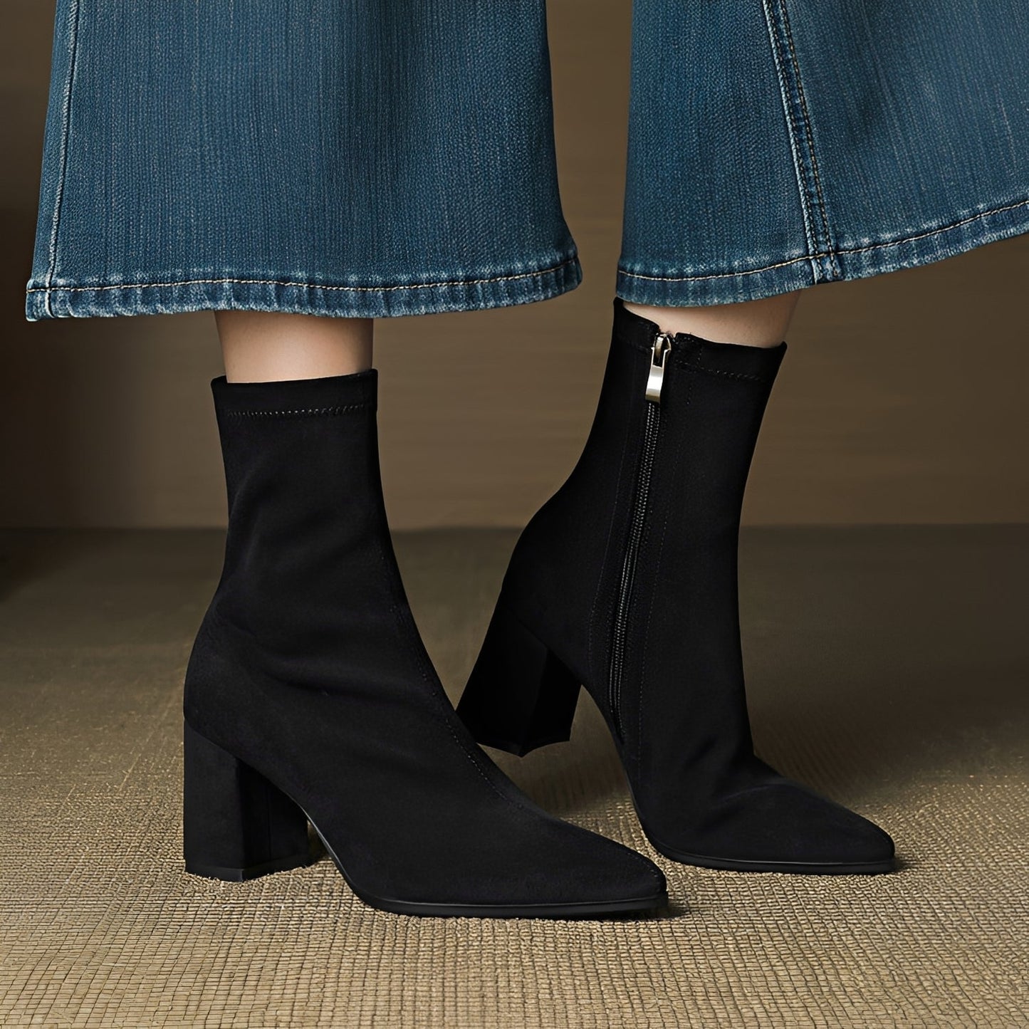 Mikayla - Bequeme Stiefel mit Absatz und Reißverschluss