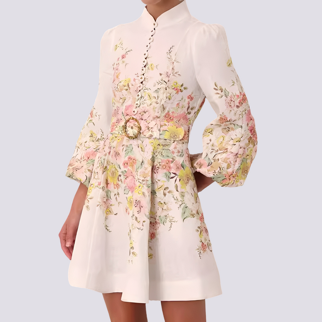 Saskia - Elegantes Minikleid mit Knopfleiste für Damen