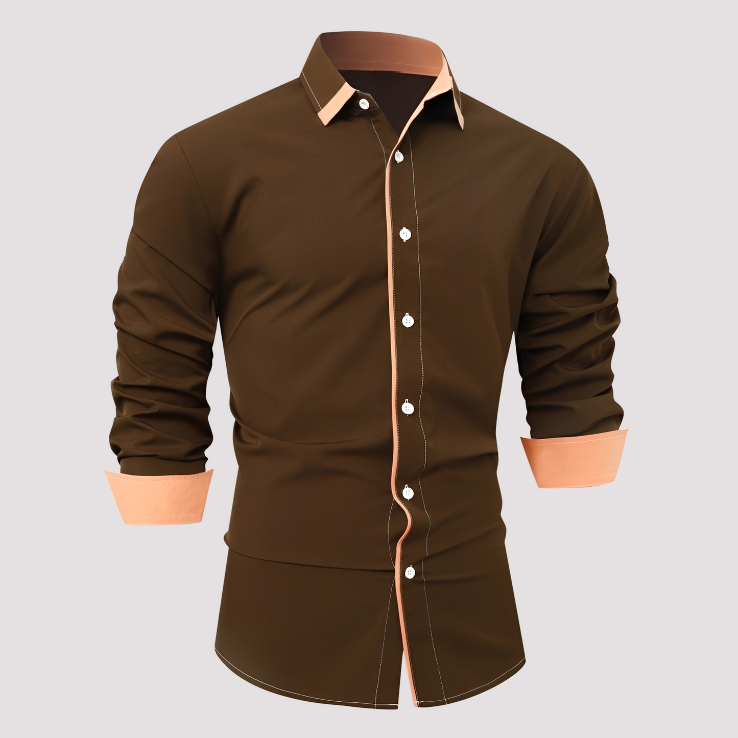 Samuel - Stilvolles Langarm-Overshirt für Herren