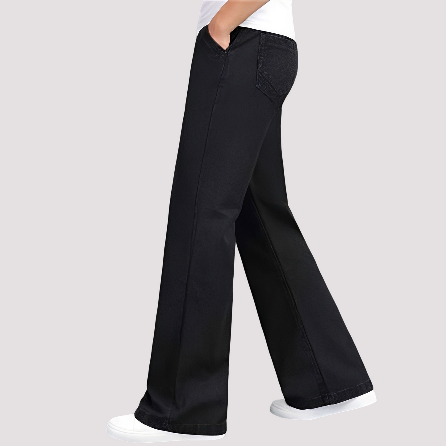 Hazel - Gerade geschnittene Damenjeans mit weitem Bein