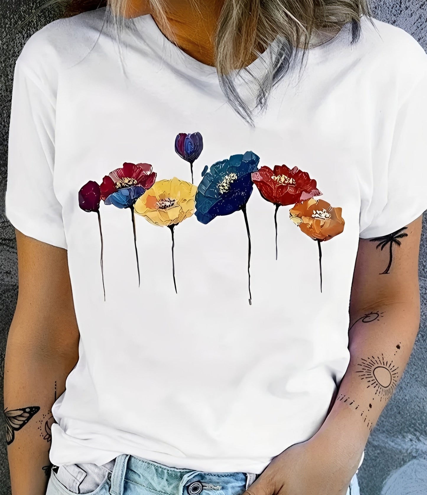 Julia - Trendiges bedrucktes Damen-T-Shirt