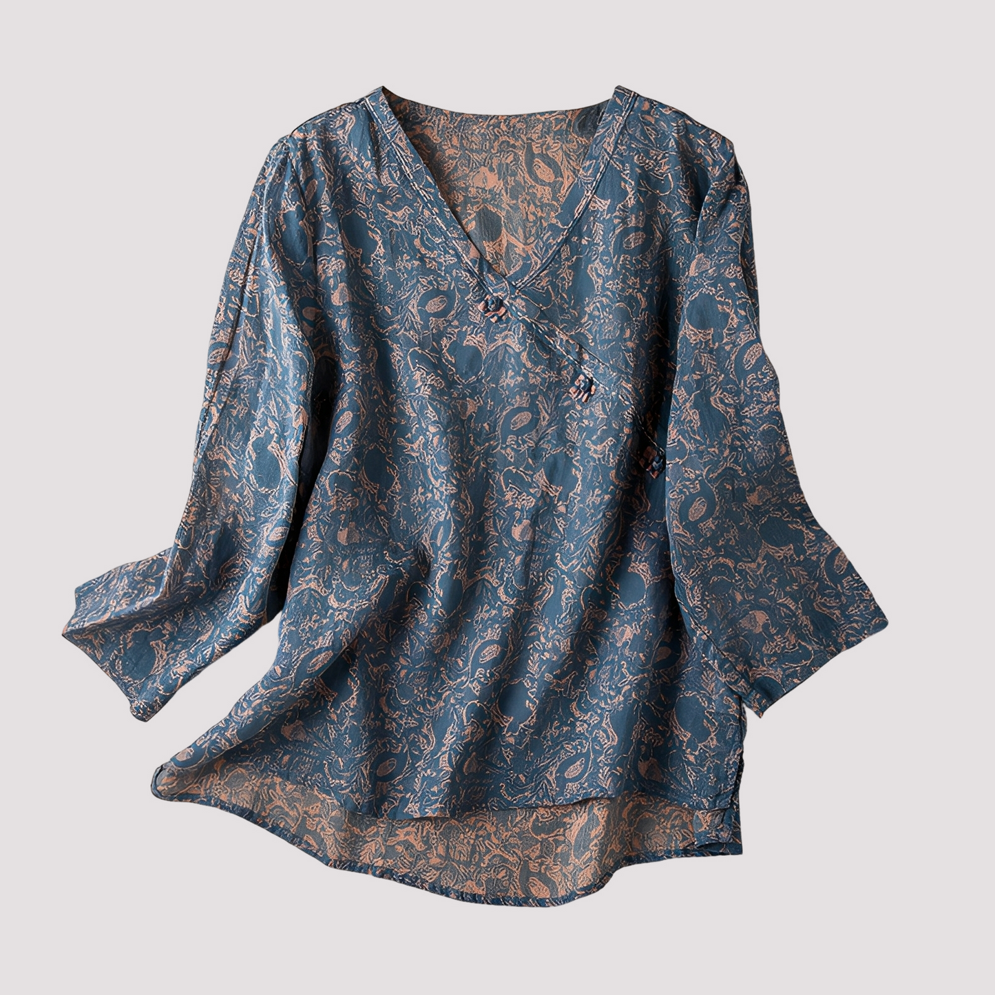 Monica - Stilvolle Damenbluse mit Blumendruck