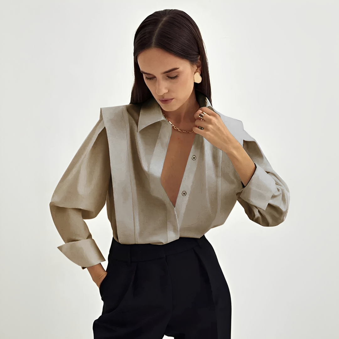 Cecile - Elegantes übergroßes Hemd