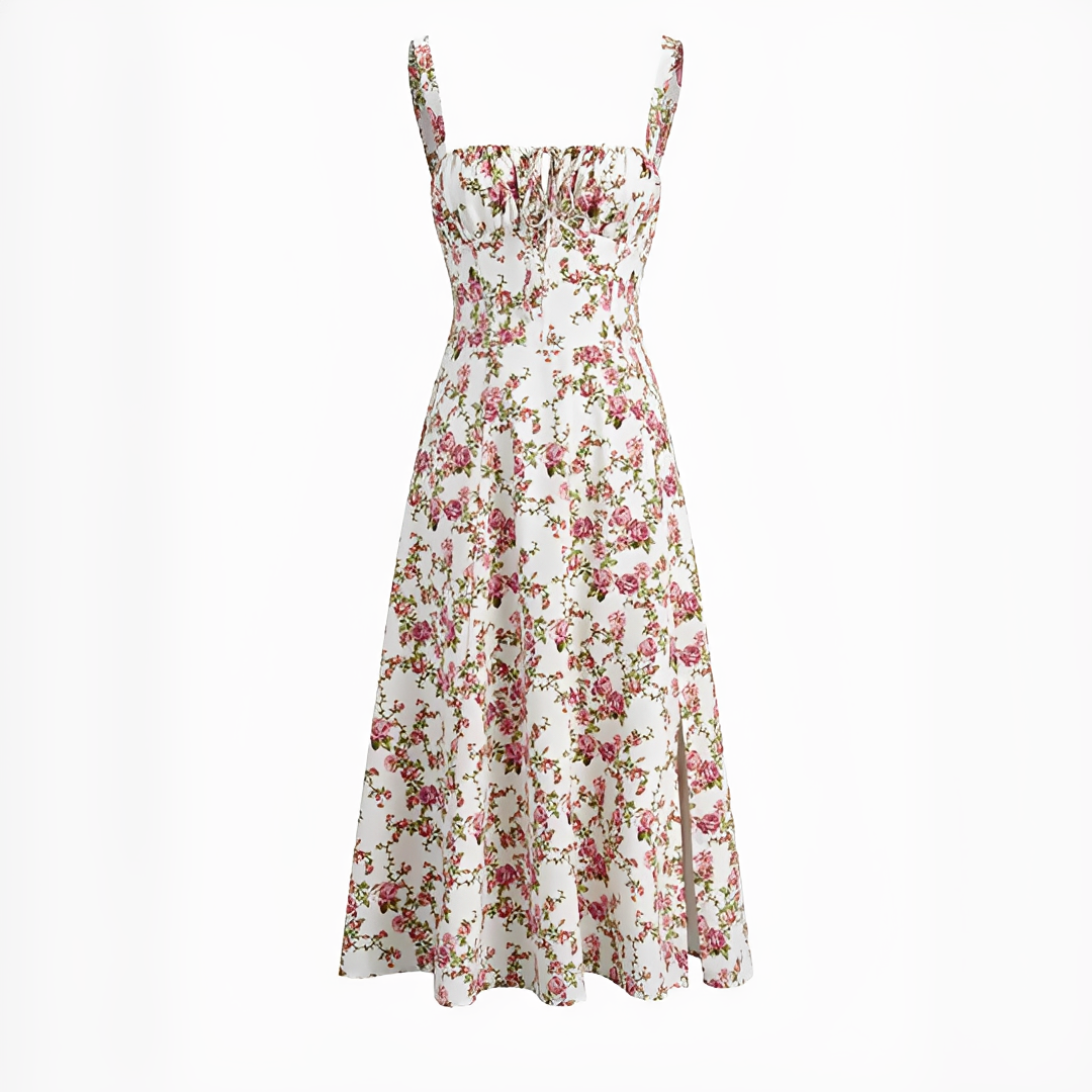 Quinny - Blumen-Midi-Kleid